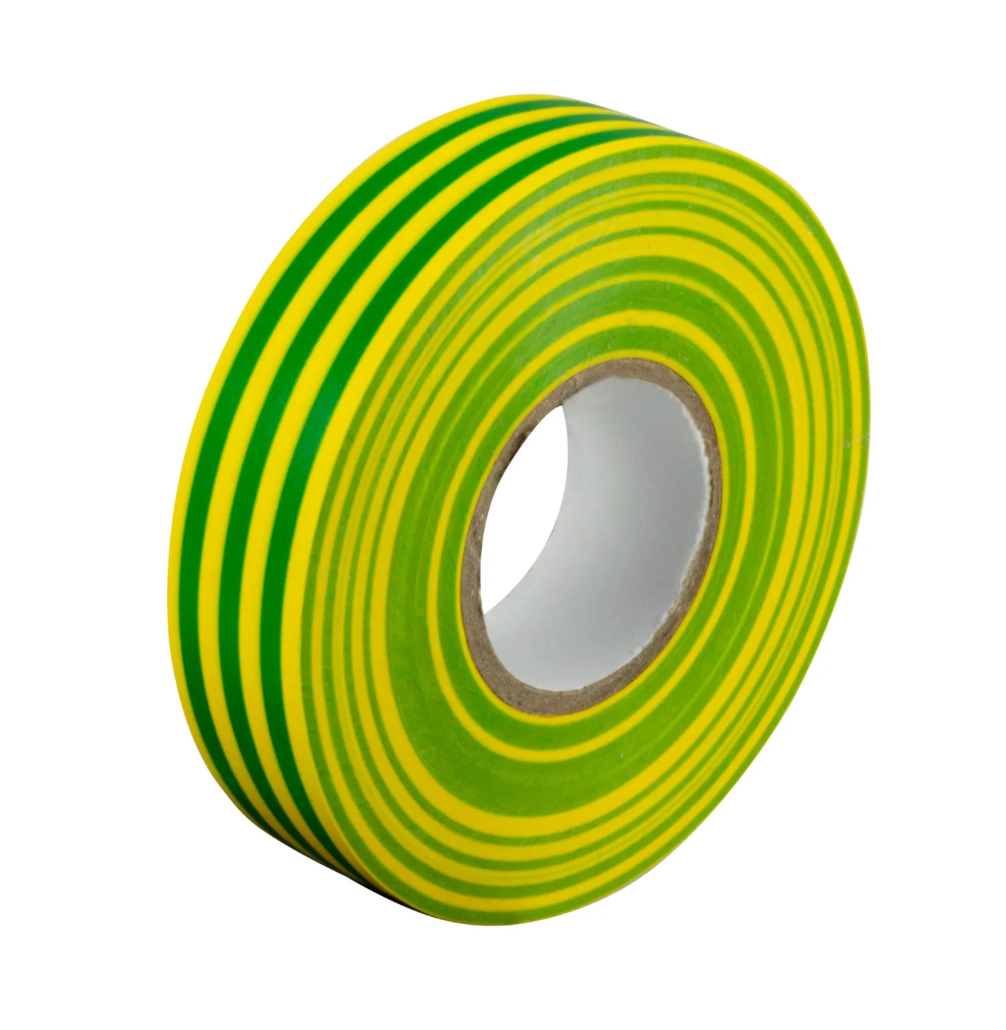 19MMX20M GREEN/YELLOW INSULATING TAPE