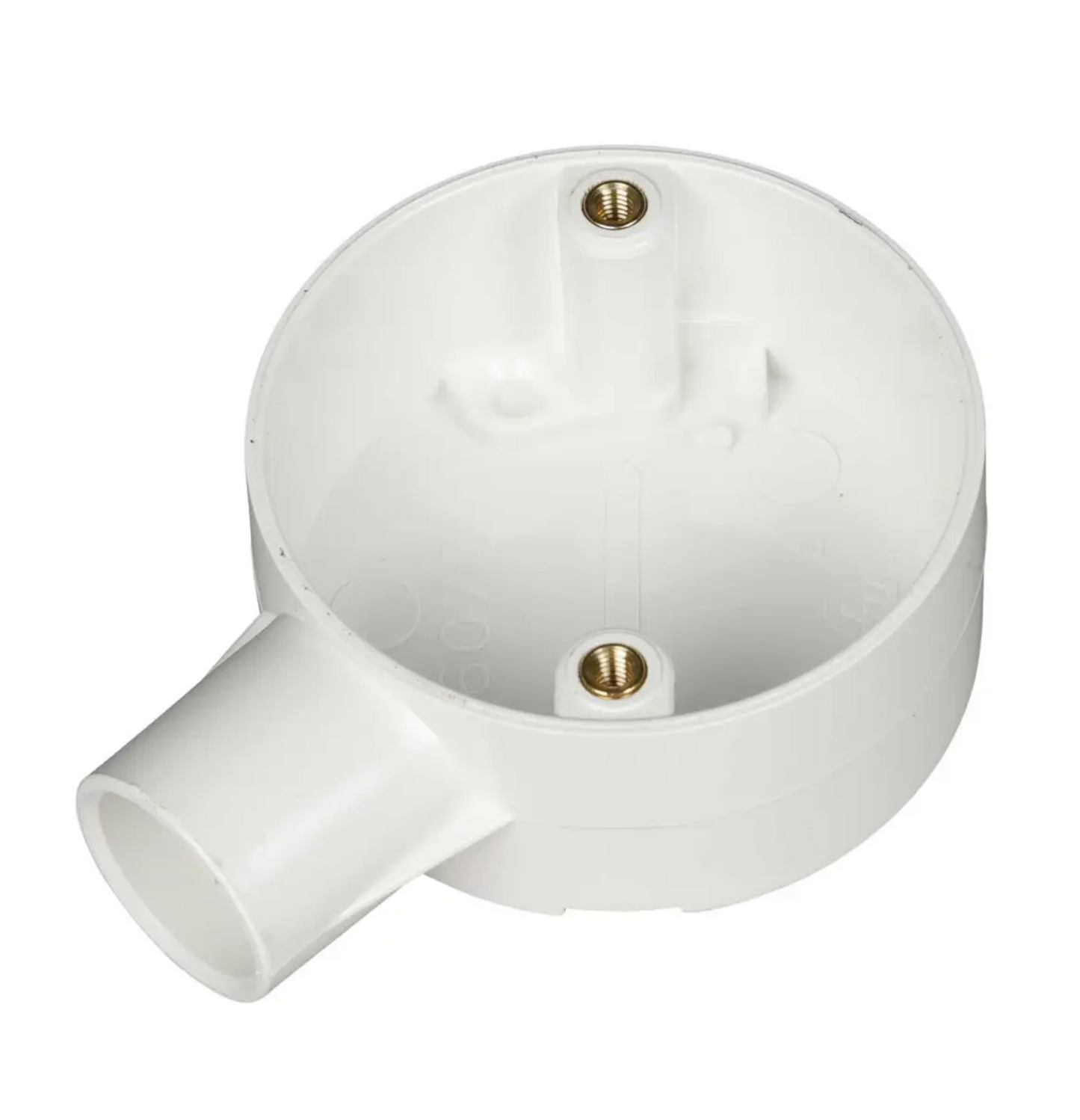 20MM STOP END TERMINAL BOX WHITE PVC