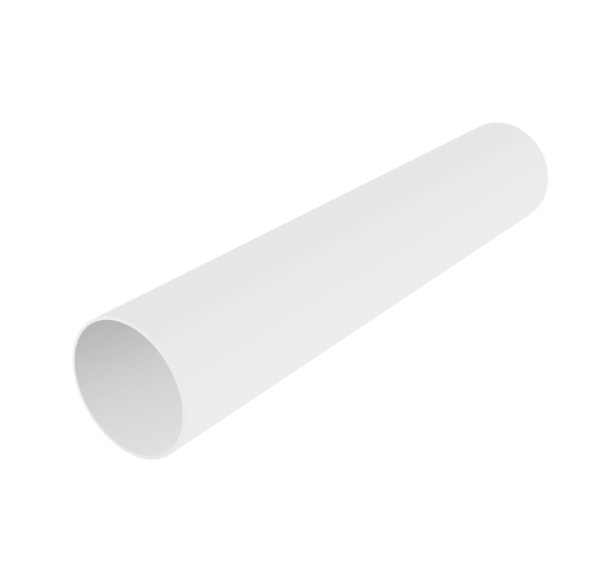 68MM ROUND DOWNPIPE - 4M WHITE