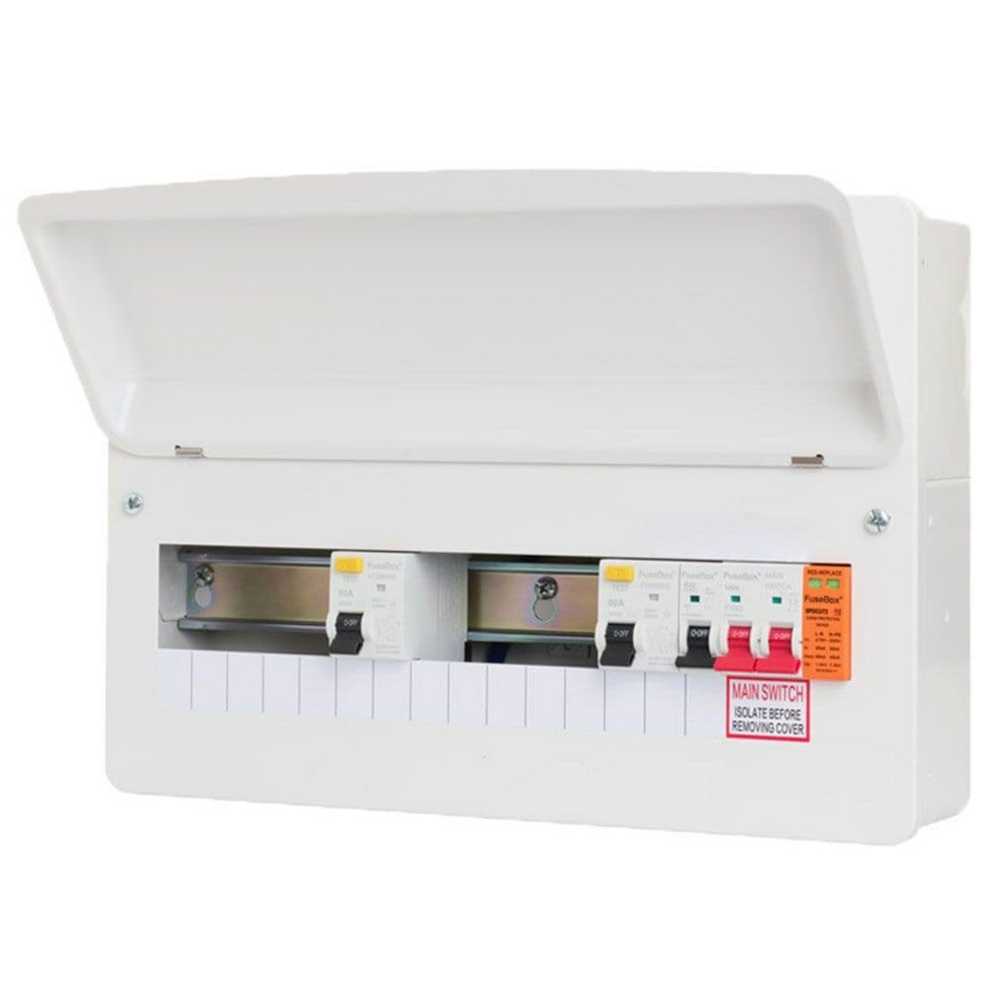 FUSEBOX F2016DX100 16Way Dual 100A TypeA RCD Consumer Unit+SP