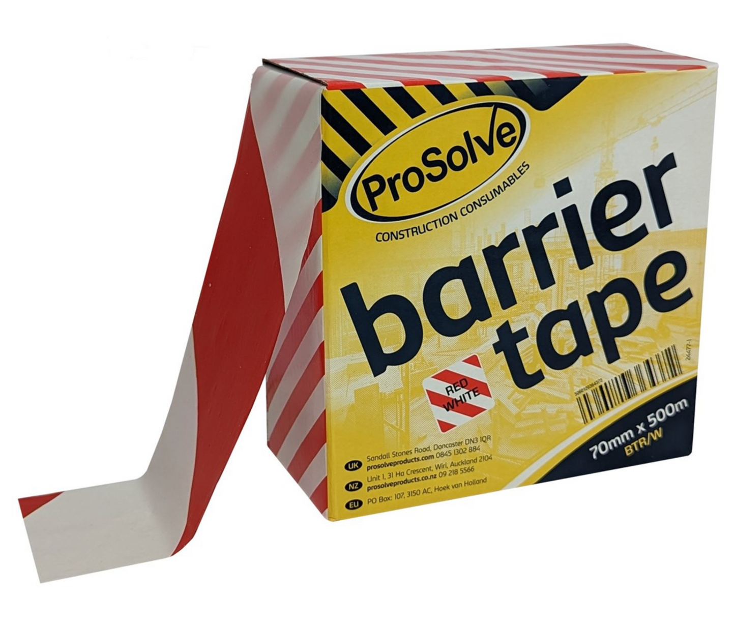 PROSOLVE BARRIER TAPE RED/WHITE