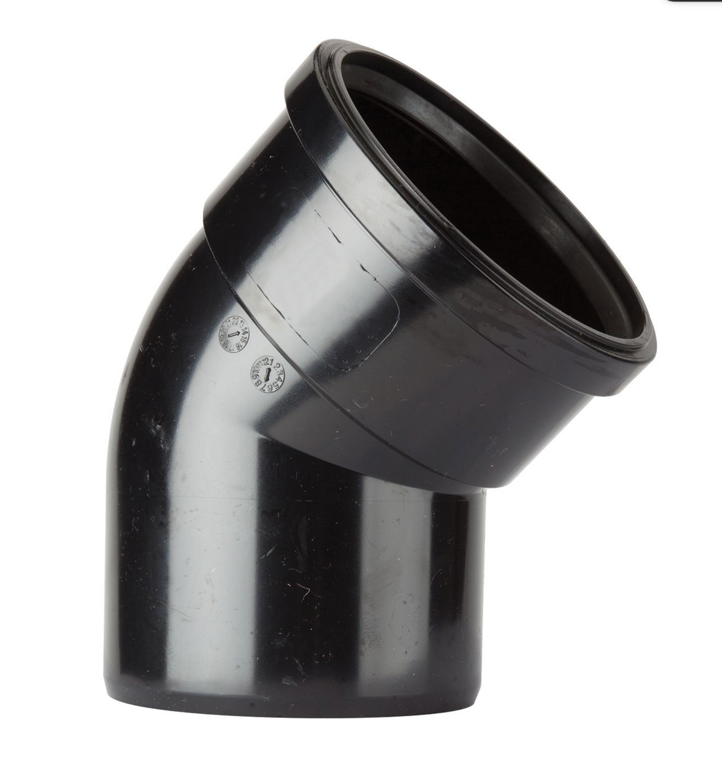 SOLVENT SOIL 135 DEG S/S BEND BLACK