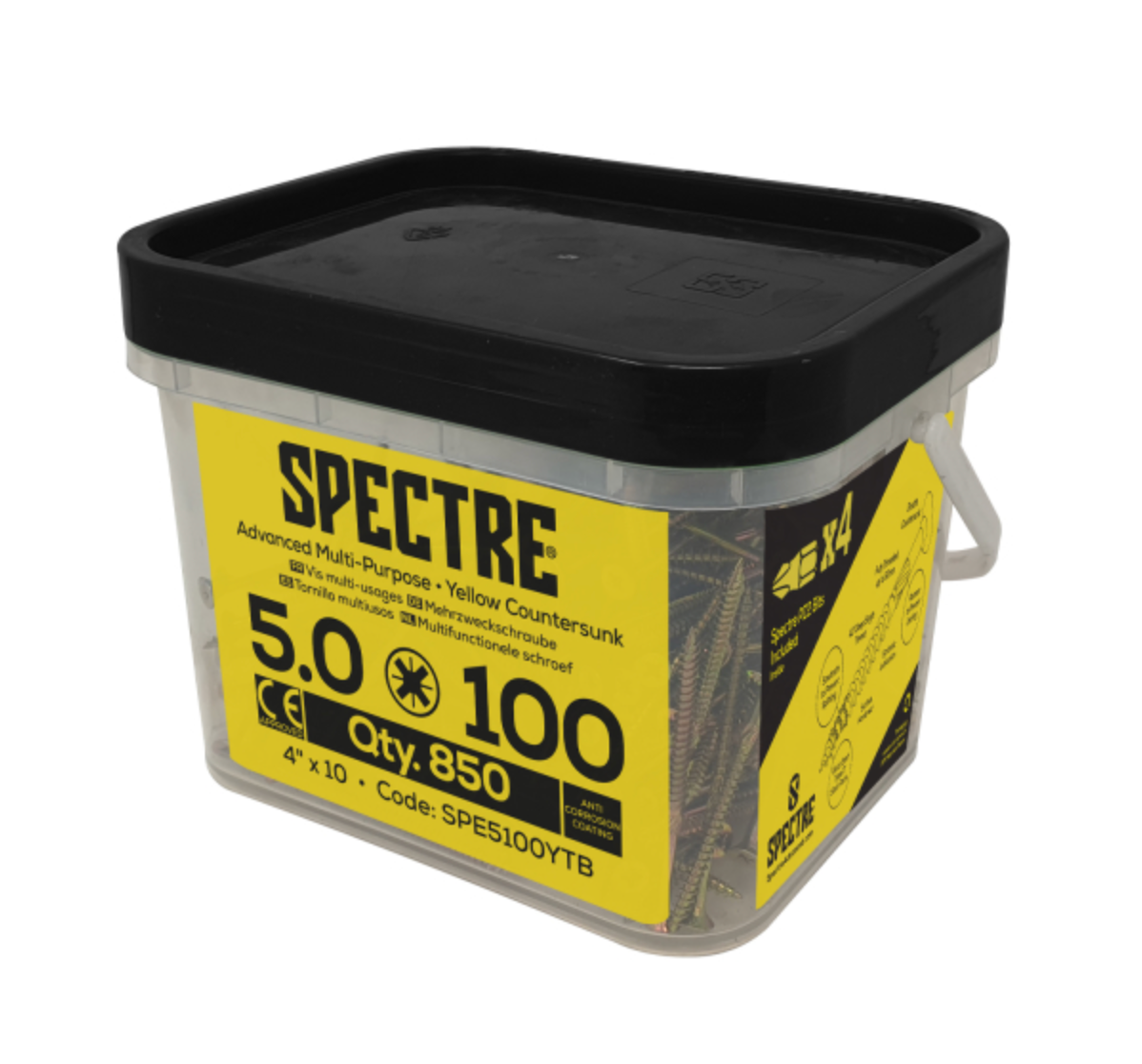 Spectre Woodscrew 5.0x100mm Tub 850