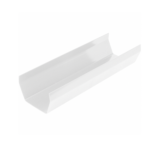 114MM SQUARE 4M GUTTER WHITE