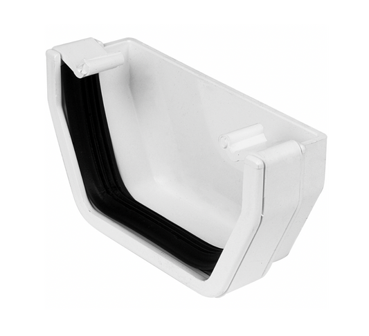 114MM SQUARE EXTERNAL STOPEND WHITE