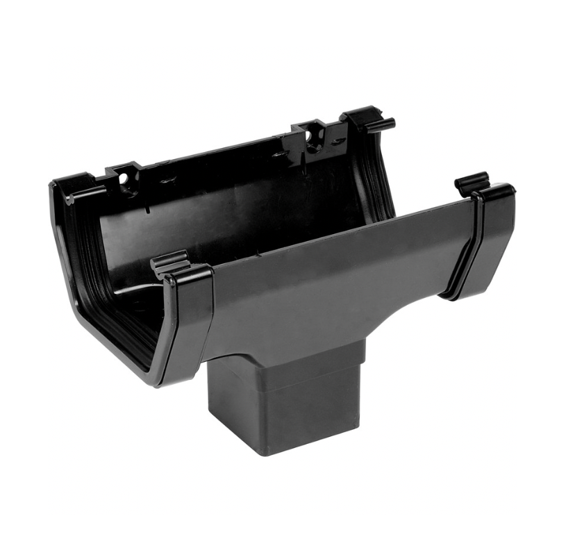 114MM SQUARE RUNNING OUTLET BLACK