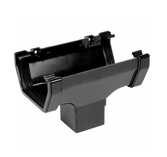 114MM SQUARE RUNNING OUTLET BLACK