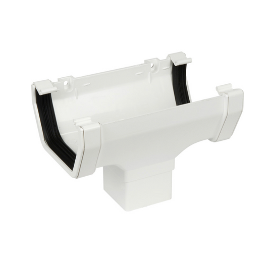 114MM SQUARE RUNNING OUTLET WHITE