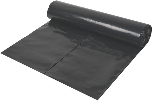 4 X 25M 300mu BBA BLACK POLYTHENE 1200GA