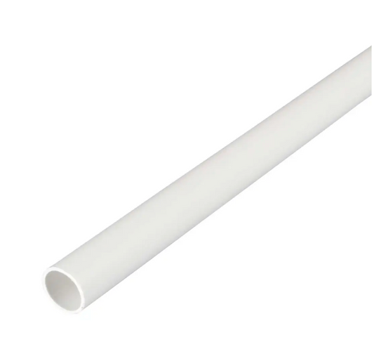 25mm Light Gauge Conduit PVC White (3m)