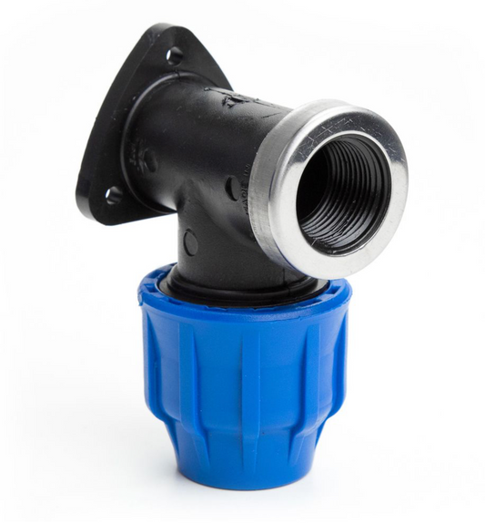 20MM X 0.5” WALL PLATE ELBOW