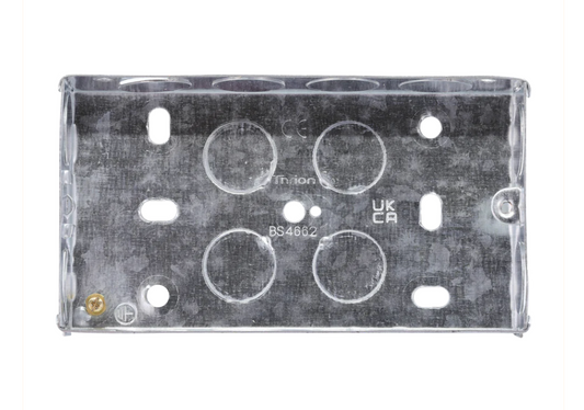 2G 35mm Galvanised Metal Box