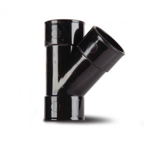 32MM 135 DEG Y BRANCH BLACK