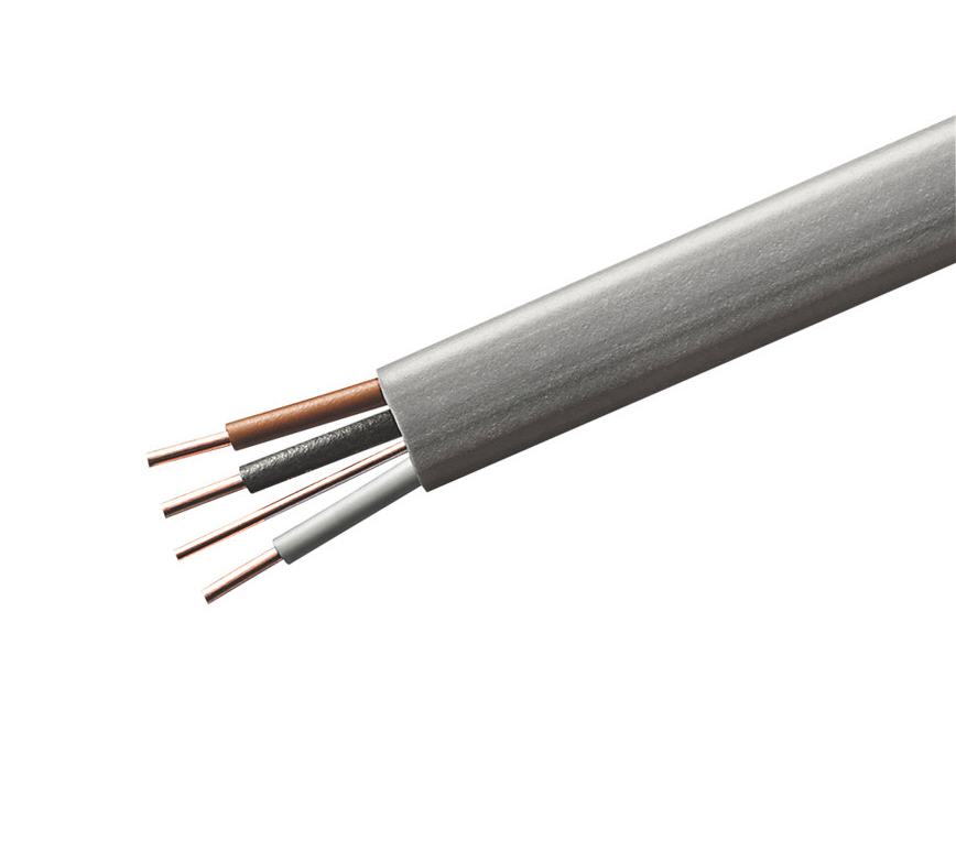 6243Y 1.0mm Grey 3 Core&Earth Cable, 12 Amps, 100m