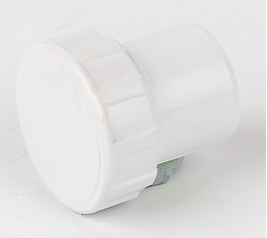 50MM SOLVENT WASTE ACCESS PLUG WHITE