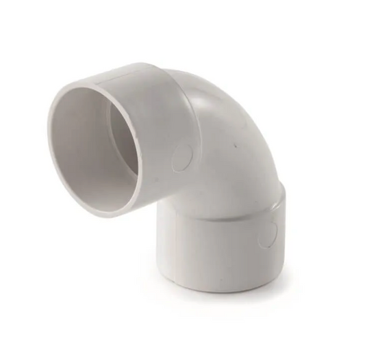50MM SOLVENT WASTE 92.5 DEG SWEPT WHITE