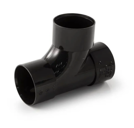 40MM SOLVENT WASTE SPIGOT 45 DEG BLACK