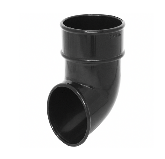 68MM ROUND DOWNPIPE SHOE BLACK