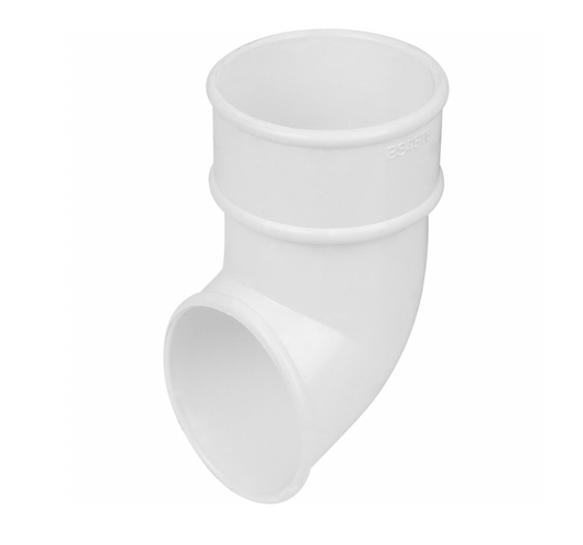 68MM ROUND DOWNPIPE SHOE WHITE