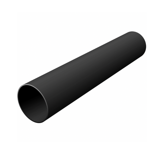 68MM ROUND DOWNPIPE - 4M BLACK