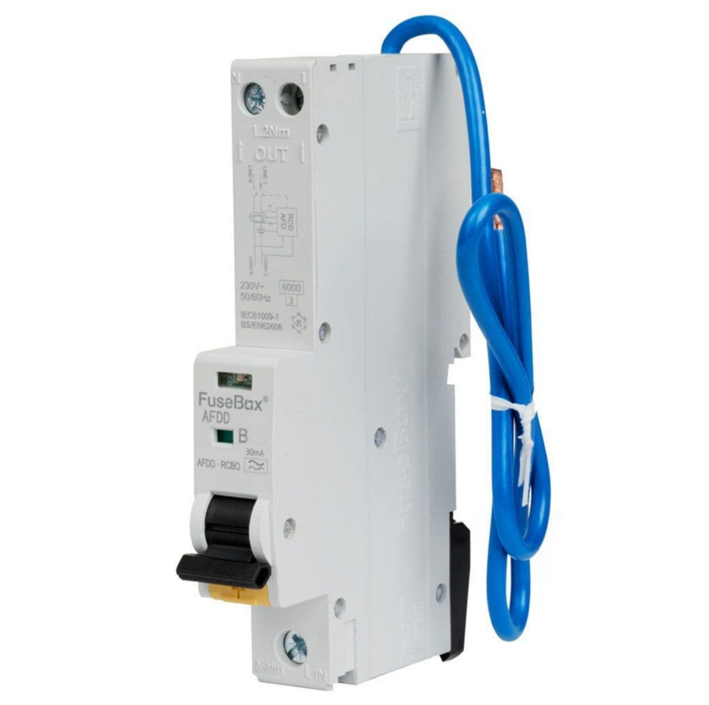 FuseBox 6amp AFDD RCBO 30mA AFDD060630B
