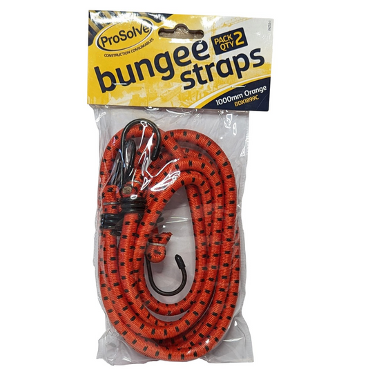 PROSOLVE 1000MM ORANGE BUNGEE STRAP 2PK