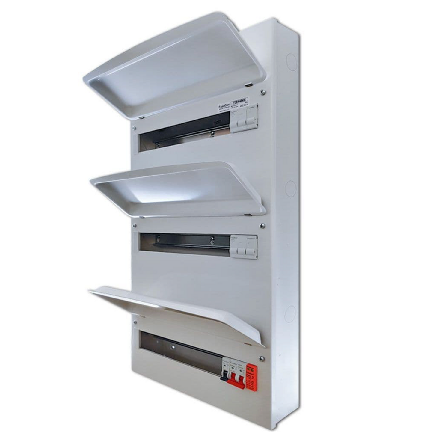 FUSEBOX F2044MX 44Way TripleBank RCBO Cons Unit+SP