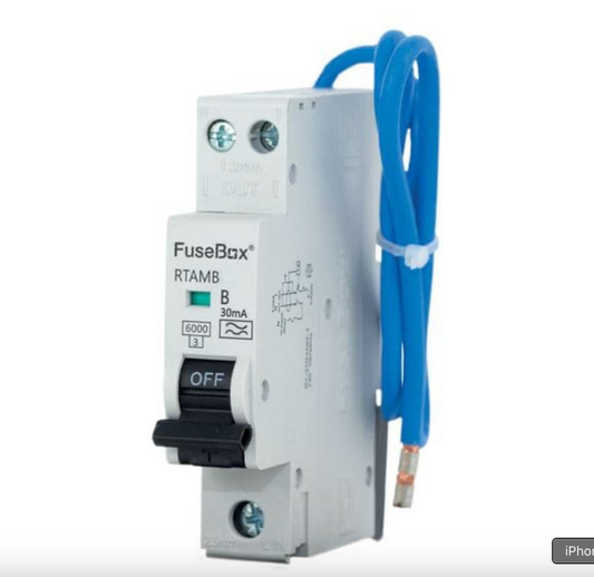 FuseBox 40amp Mini RCBO Type A B Curve RTAMB40