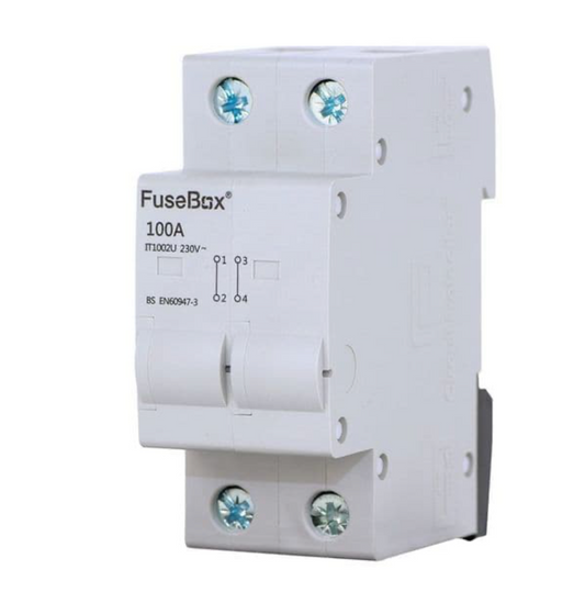FuseBox IT1002U 100A Din Rail Connector