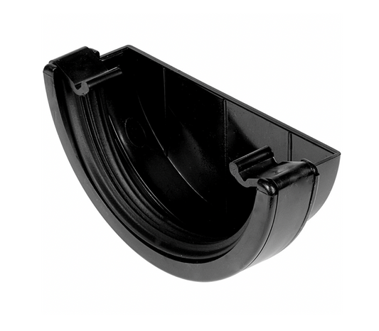 HALF ROUND EXTERNAL STOPEND BLACK