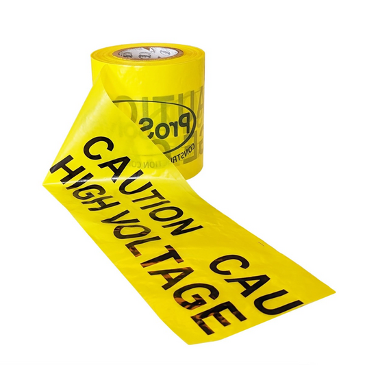 HIGH VOLTAGE (YELLOW) UG WARNING TAPE 150MM X 365M
