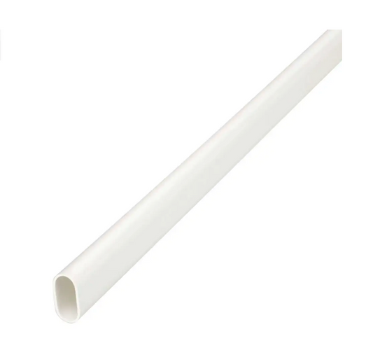 25mm Oval Conduit White (3m)