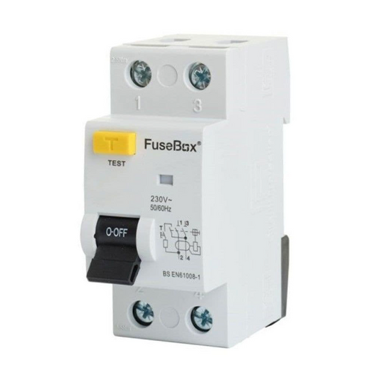 FuseBox RTA250302 Type A RCD 25A 30mA Double Pole