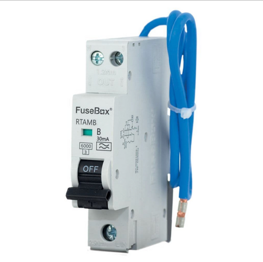 FuseBox 6amp Mini RCBO Type A B Curve RTAMB06