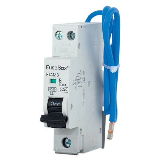 FuseBox 10amp Mini RCBO Type A B Curve RTAMB10