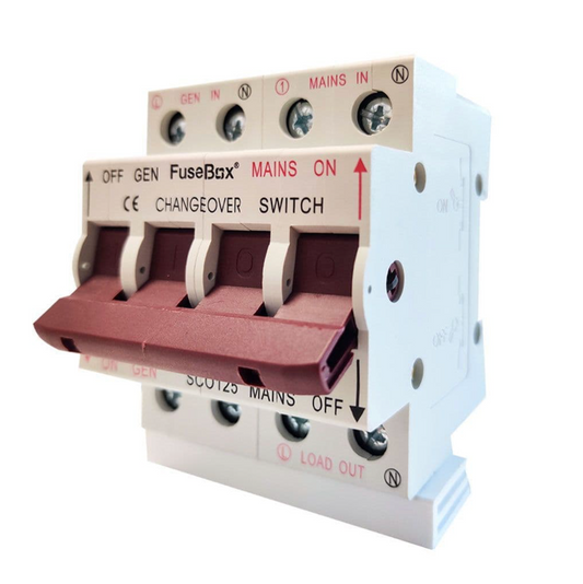FuseBox 125A Changeover Switch and Busbar