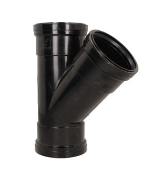 SOLVENT SOIL 135 DEG T/S BRANCH BLACK