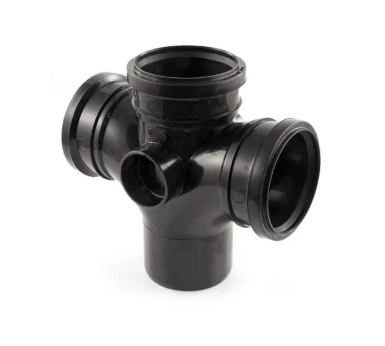 SOLVENT SOIL 92.5 DEG DOUBLE BRANCH BLACK