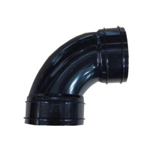 SOLVENT SOIL 92.5 DEG D/S BEND BLACK