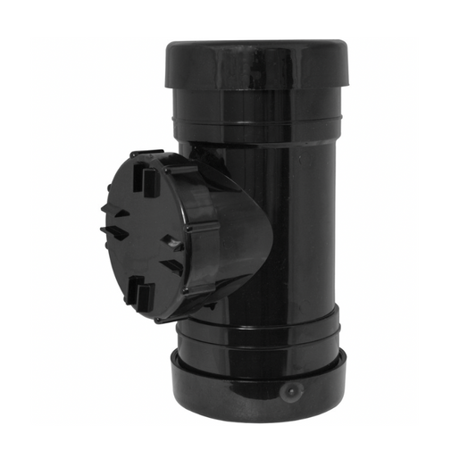 SOLVENT SOIL ACCESS PIPE BLACK