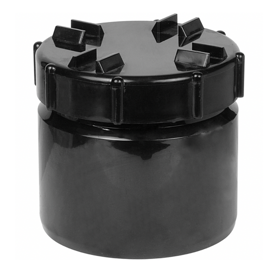 SOLVENT SOIL ACCESS PLUG BLACK