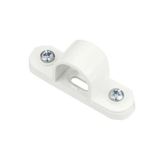 SPACER BAR SADDLE 20MM PLASTIC, WHITE