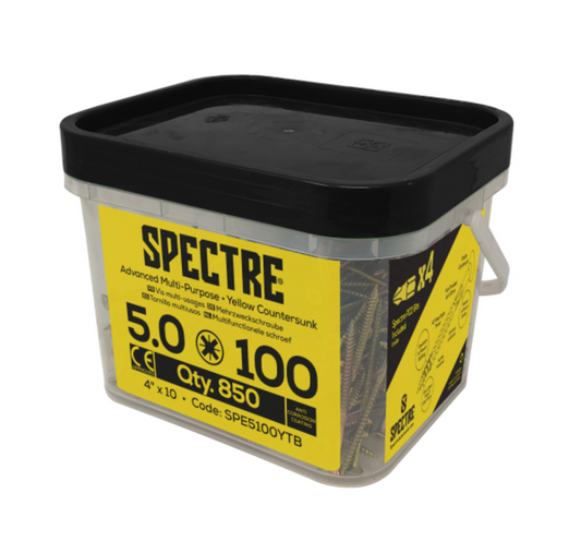 Spectre Woodscrew 5.0x100mm Tub 850