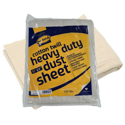 Prosolve Heavy Duty Cotton Twill Dust Sheet
