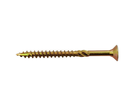 Spectre Woodscrew 5.0x60mm Box 100 Yellow Zinc