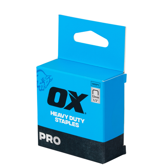 Ox Pro Heavy Duty Staples - 12mm