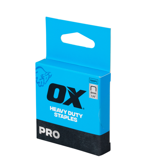 Ox Pro Heavy Duty Staples - 6mm