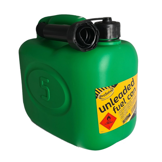 PROSOLVE PLASTIC FUEL CAN GREEN 5L