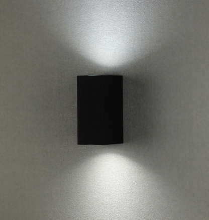 VT-7652 SLEEK GU10 (ALUMINIUM) SQUARE-BLACK 2 WAY
