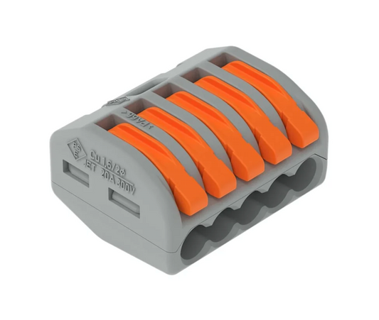 WAGO 5 WAY 222 SERIES LEVEL SPLICING CONNECTORS 40